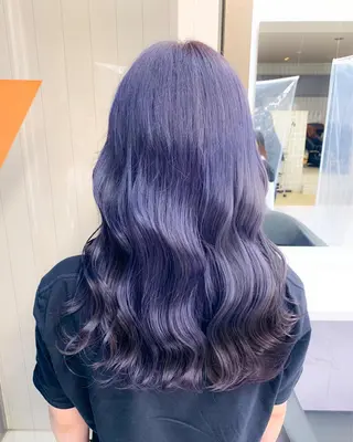 セミロング カラー ヘアアレンジ neon hair所属・🩵 JURI🩵のヘアスタイル