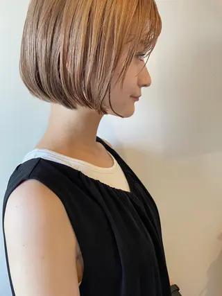 ショート カラー ボブ／パーマ指名 No. 1🍃れんとのヘアスタイル