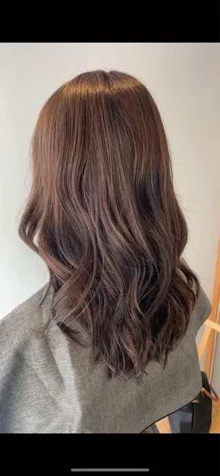 セミロング カラー nagano saraのヘアスタイル