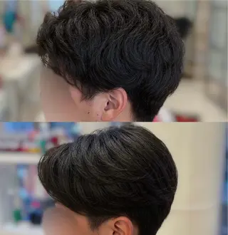 メンズ センターパート 川島爽楽のヘアスタイル