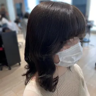 セミロング 赤羽今日子/レイヤー /盛れる顔まわりのヘアスタイル