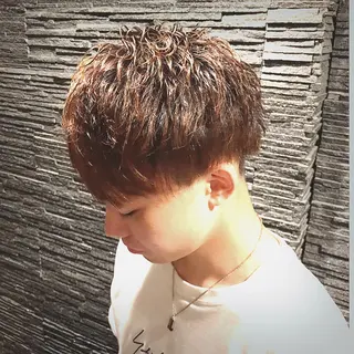 ショート パーマ メンズ 山田 哲平のヘアスタイル