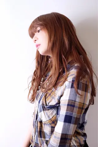 ロング カラー アザマ　ヤスカツ _rosso 川口のヘアスタイル