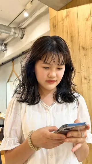 ミディアム カラー じゅわっと暖色カラー 🍊Moemiのヘアスタイル