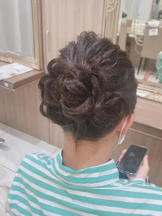 セミロング ヘアアレンジ 古川 琴美のヘアスタイル