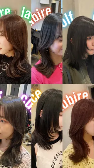 セミロング 顔周りcut・ご相談 ＝新宿しずく🇰🇷のヘアスタイル