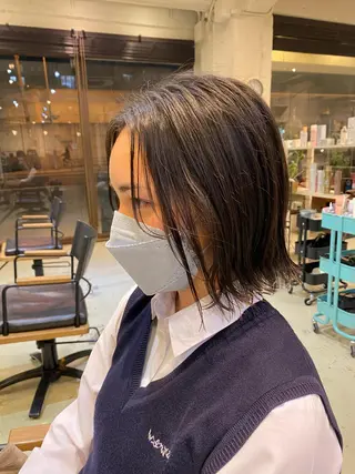 ミディアム 谷九/天王寺/上本町 /似合わせ/北川響のヘアスタイル