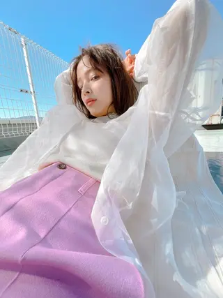 ミディアム カラー gotoday天神所属・緒方リエ ☆ボブ・ショートのヘアスタイル