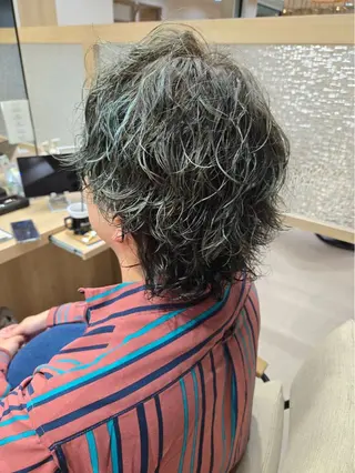 カラー パーマ メンズカット￤パーマ 🍒yuzuka🍒のヘアスタイル