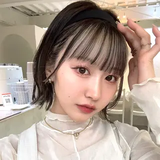 ミディアム 韓国ヘア/艶カラー /田中悠佑のヘアスタイル