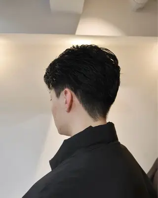 パーマ メンズ 心櫻/メンズパーマ/ ニュアンス/フェザーのヘアスタイル