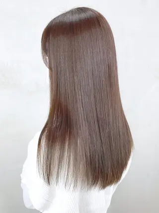 セミロング パーマ カラー ヘアアレンジ ITbyALBUM 藤沢店のヘアスタイル