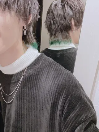 ミディアム カラー ヘアアレンジ メンズ メンズZina代表 田端 麗治のヘアスタイル