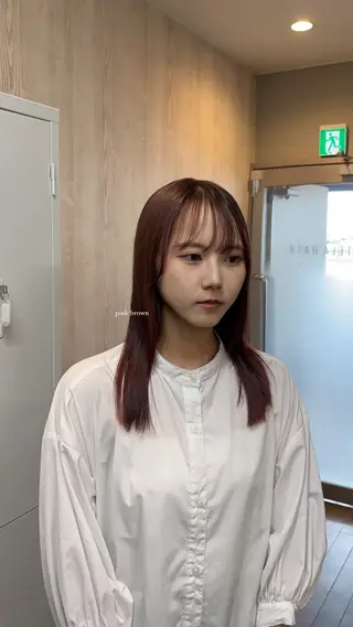 ミディアム 🩵 honoka🩵のヘアスタイル