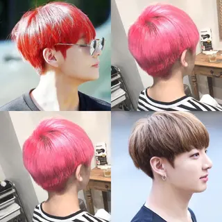 ショート カラー ヘアアレンジ メンズ As hair所属・柔らか垢抜けｶﾗｰと ｶｯﾄ🫧ASUKAのヘアスタイル