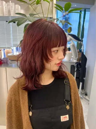 ミディアム カラー 最高級髪質改善🥇 小玉美菜のヘアスタイル