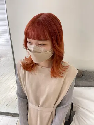 セミロング ボブ・韓国ヘア特化 美容師💕織茂ひかりのヘアスタイル