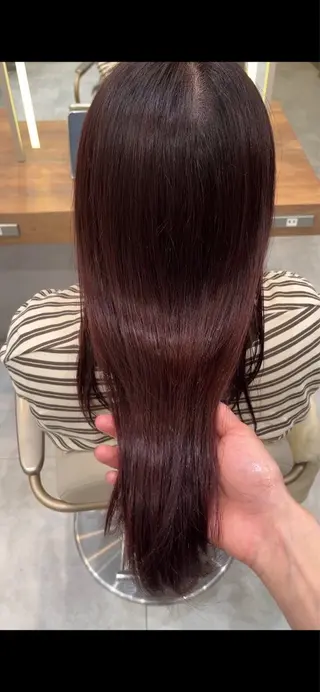 セミロング カラー 永井 龍空のヘアスタイル