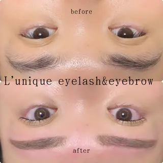 アイブロウ L'unique YURIのマツエク・マツパデザイン