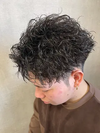 ショート パーマ メンズ メンズパーマ職人/ 天神/tatsukiのヘアスタイル