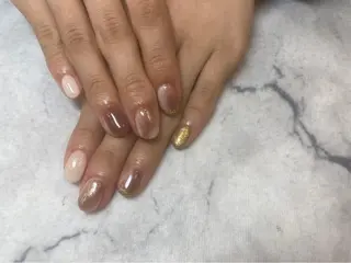 ネイル ネイルリボン 受付スタッフのネイルデザイン