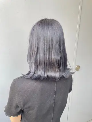 ミディアム カラー ベージュカラー💖 やすひろのヘアスタイル