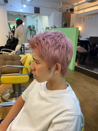 カラー ヘアアレンジ メンズ 🌱エシカル🌱 松原大将のヘアスタイル