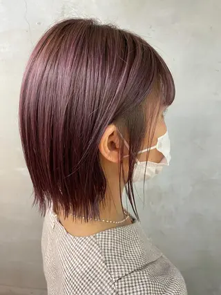 ミディアム ハイトーン 🌷ハルミ🌷のヘアスタイル