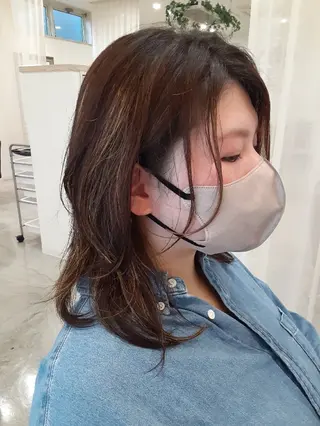 セミロング adorableはなみずき店所属・adorable🌸 TOMOKO🌸のヘアスタイル