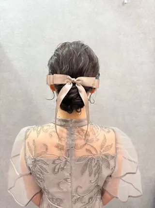 セミロング ヘアアレンジ まとまるボブ🌼 アレンジ🌼鴨下穂香のヘアスタイル