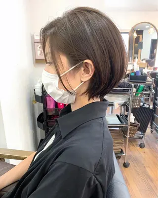 ショート 縮毛矯正/ショート/ レイヤー/畑中正敏のヘアスタイル