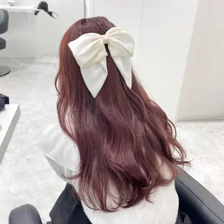 カラー 💗ブリーチなし暖色 kotono💗のヘアスタイル