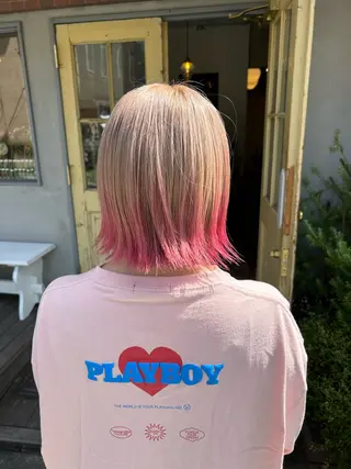 ショート カラー Masaki ブリーチカラーのヘアスタイル