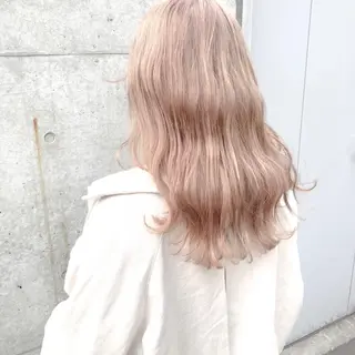 セミロング カラー 💕ブリーチ/ヘアメ 🎀YUUKAのヘアスタイル