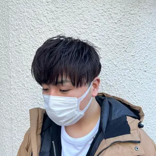 ショート カラー メンズ 茅ヶ崎パーマ特化/ スパイラル/ハルキのヘアスタイル