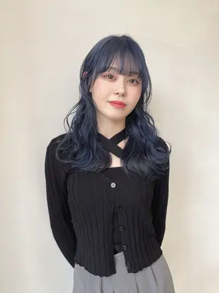 ロング カラー あ あのヘアスタイル