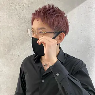 ショート カラー ヘアアレンジ メンズ 【池袋/スパイキー ショート】ⓝⓘⓜⓤのヘアスタイル