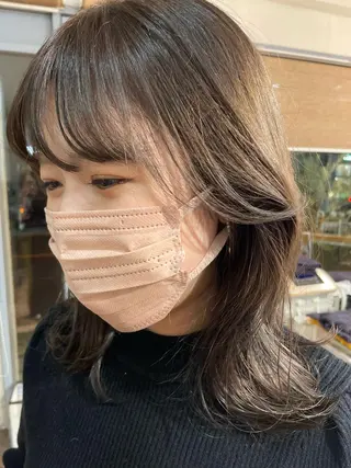 ミディアム カラー パーマ 海外レイヤー 🇺🇸/ヒナコのヘアスタイル