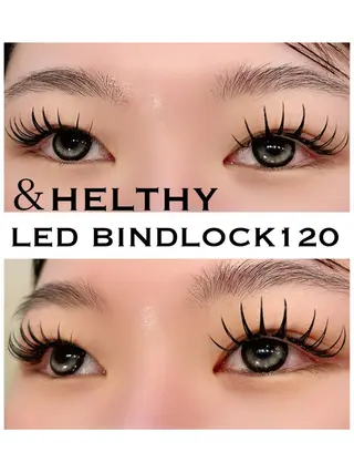 マツエク・マツパ シュガーレイ所属・バインドロック🦋 アンドヘルシーのマツエク・マツパデザイン