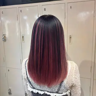 カラー ハイトーン艶カラー 💎あやめ🎀のヘアスタイル