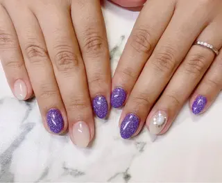 ロング カラー ネイル Q Free nailsのネイルデザイン