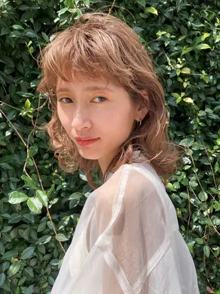 ミディアム カラー FILMS所属・宮城 星のヘアスタイル