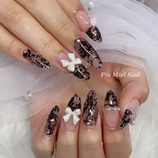 ネイル momo 長さだしのネイルデザイン