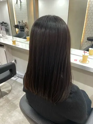 ミディアム 藤原 凜香のヘアスタイル