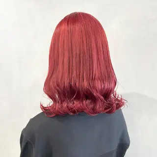 ミディアム カラー 💖暖色・ハイトーン 🐈みおり💖のヘアスタイル