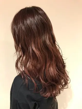 ミディアム カラー AMI Hair  supply所属・髪質改善カラー 韓国風レイヤーのヘアスタイル