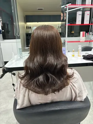 セミロング Wカラー/暖色/べ ージュりく©︎🐝のヘアスタイル