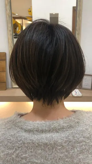 ショート 艶質改善/縮毛矯正 ササキナツミのヘアスタイル