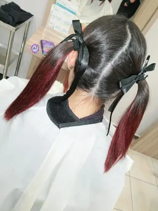 ミディアム ヘアアレンジ 🩶ハイライトカラー 🩶ASH西葛西鈴木のヘアスタイル