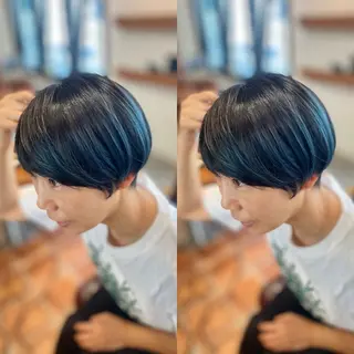 ショート カラー 木村丈晴✂️ご来店 お待ちしてます😊のヘアスタイル